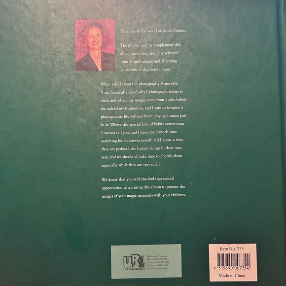 Vintage 1997 Anne Geddes baby photo album- beautiful memory maker-like new - Picture 2 of 8